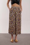 PANTALÓN NOOR ESTAMPADO NEGRO Y LILA