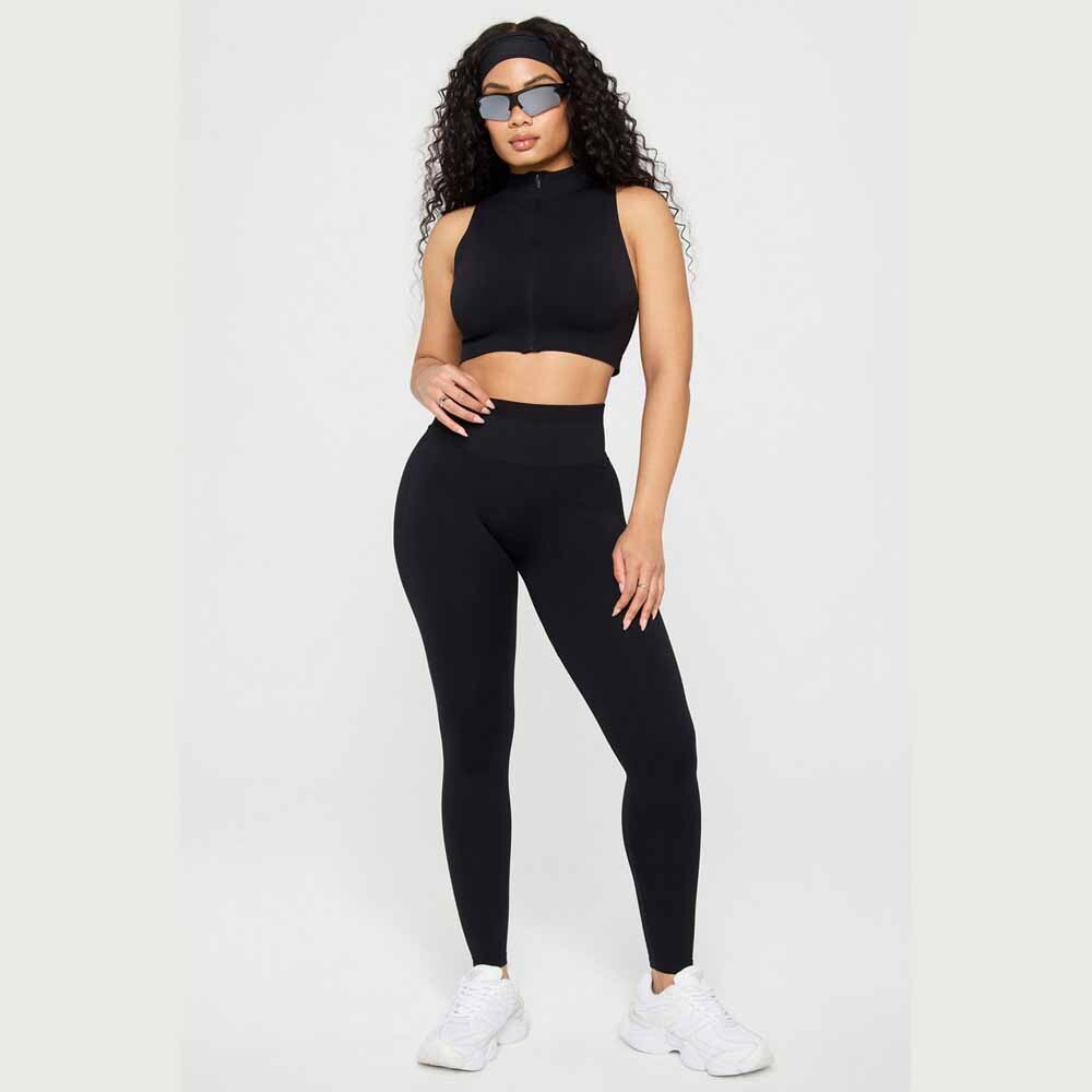 Legging Seamless Scrunch Mujer Black