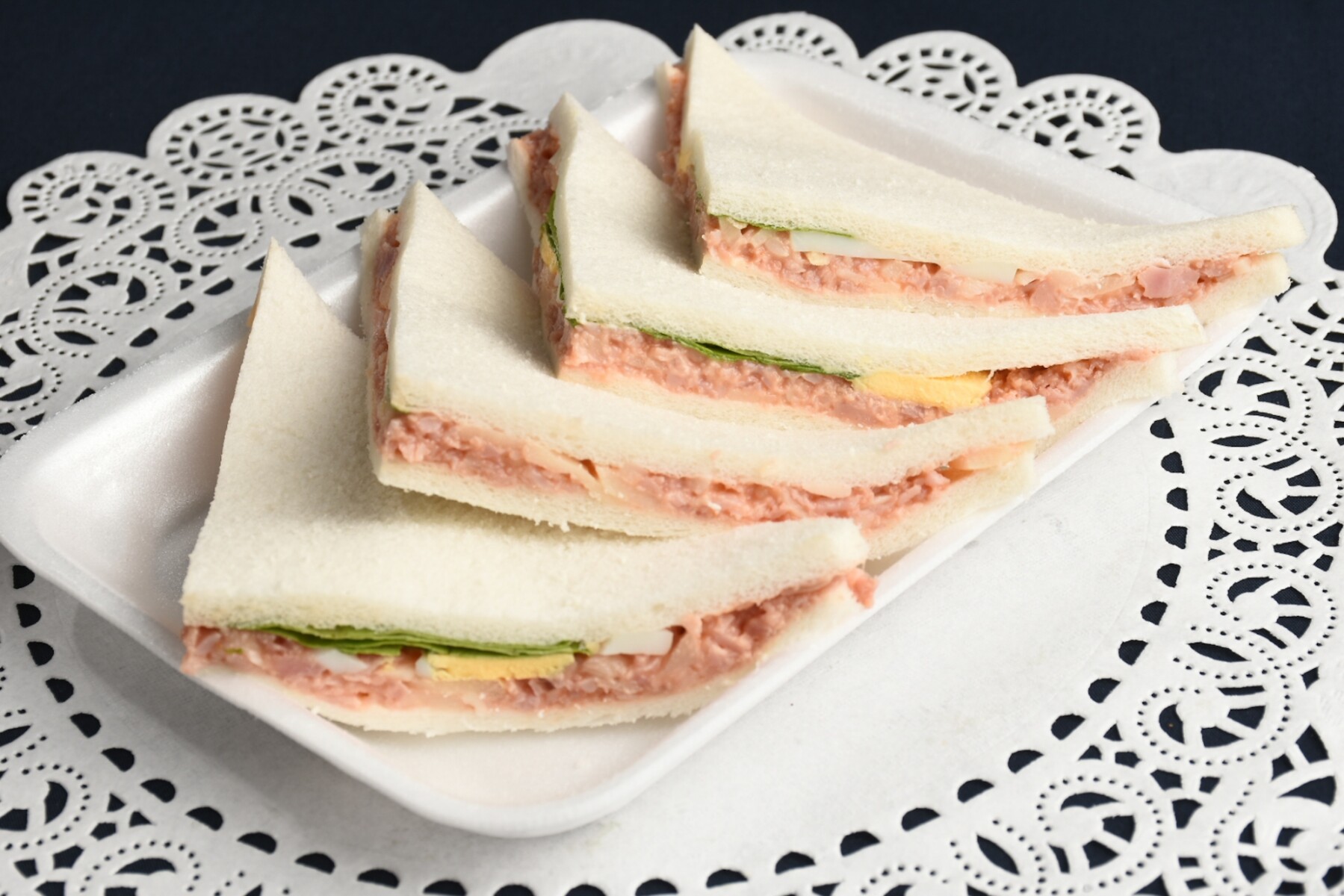 Sandwich de palmitos (4 unidades) - Pan blanco 