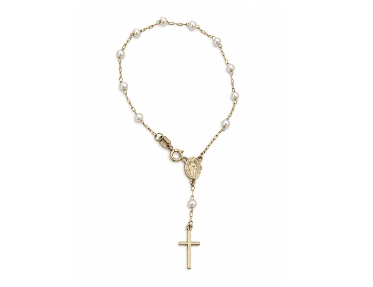 Pulsera Rosario con perlas de cultivo 