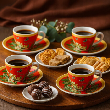 Juego de Café 4 Piezas Tala 75 ml Loza Juego de Café 4 Piezas Tala 75 ml Loza