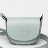 Mini bag Aura en cuero graneado Pearl Blue