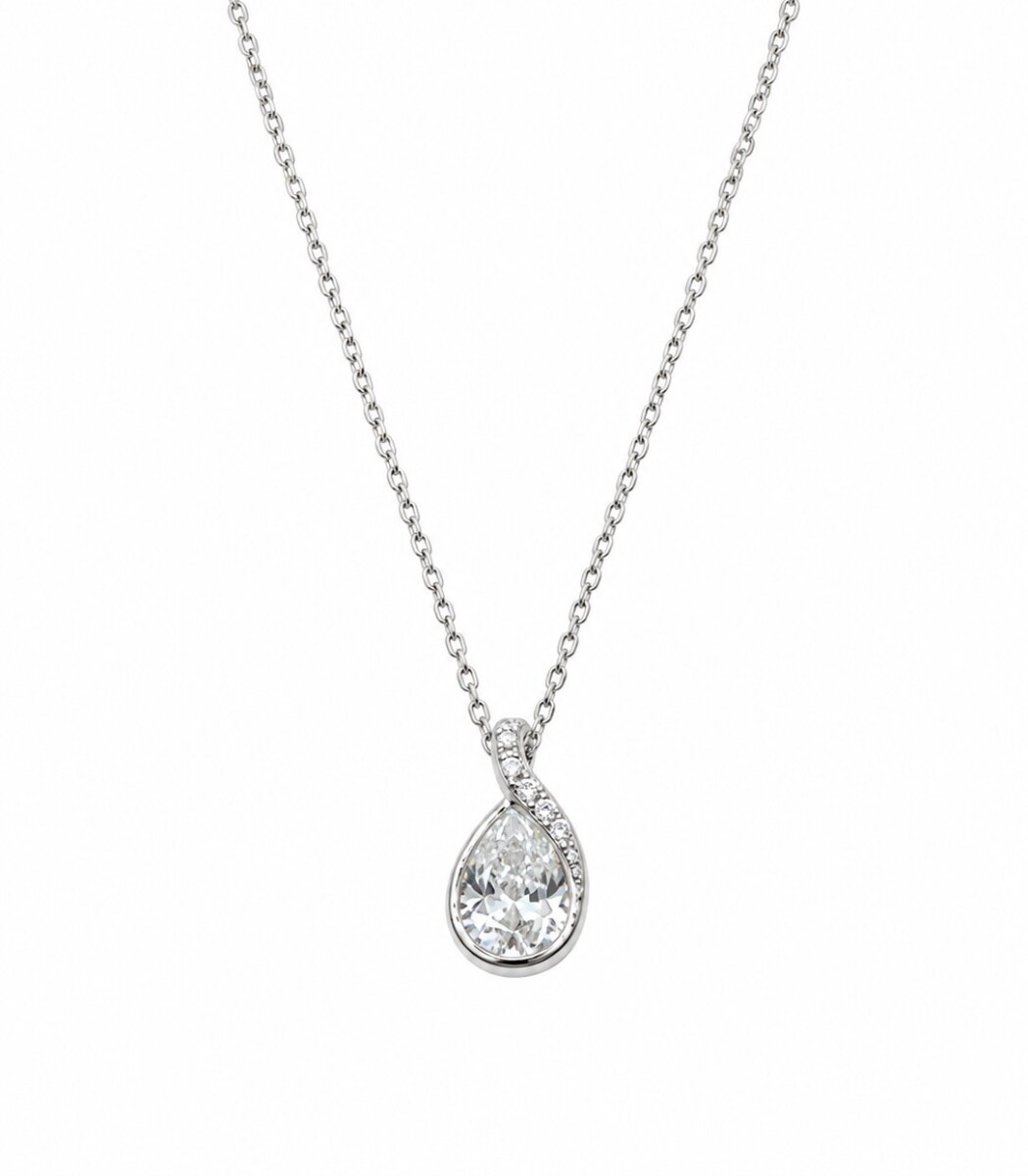 Cadena con colgante modelo gota 