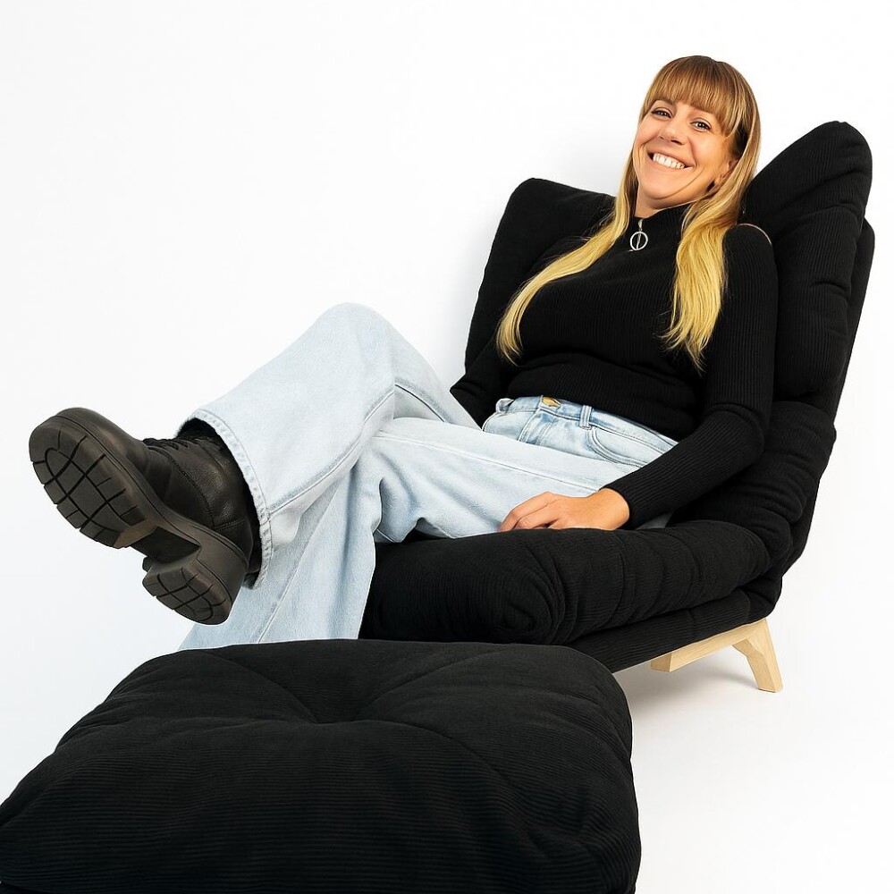 Poltrona Reclinable Con Puff Apoyapies Tapizado Poltrona Reclinable Con Puff Apoyapies Tapizado