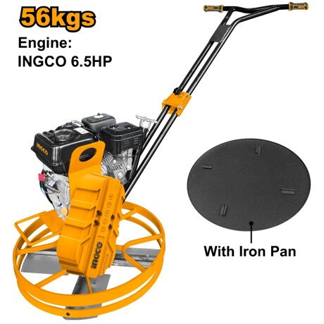 HELICOPTERO 6.5HP 56 KG ALISADOR INGCO GPT241-2 AMARILLO-NEGRO