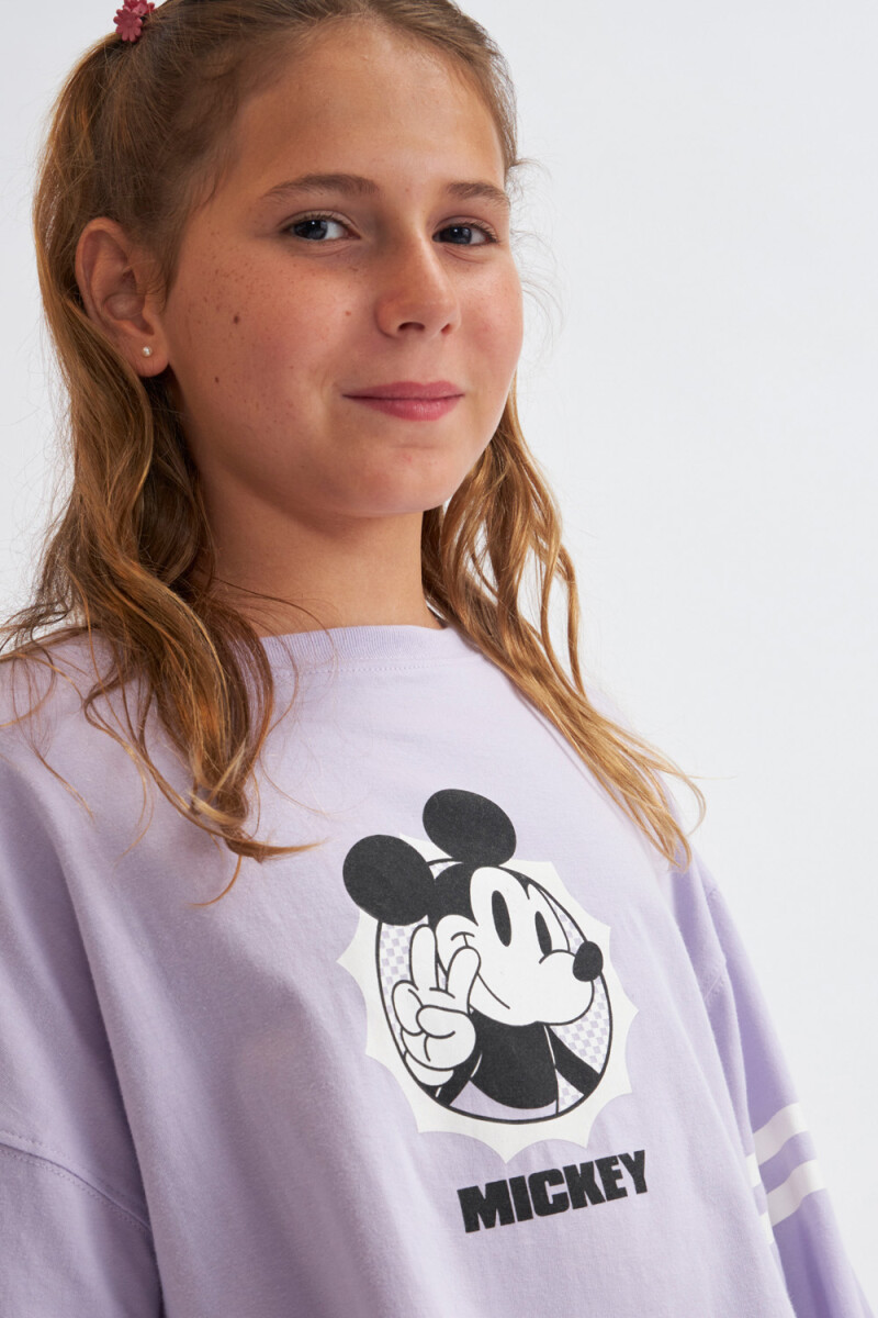 Camiseta manga larga estampada Lila Disney