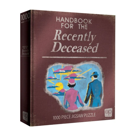 Beetlejuice "Manual para los recién fallecidos" - Rompecabezas de 1000 piezas (48,2 cm x 67,9 cm) Beetlejuice "Manual para los recién fallecidos" - Rompecabezas de 1000 piezas (48,2 cm x 67,9 cm)