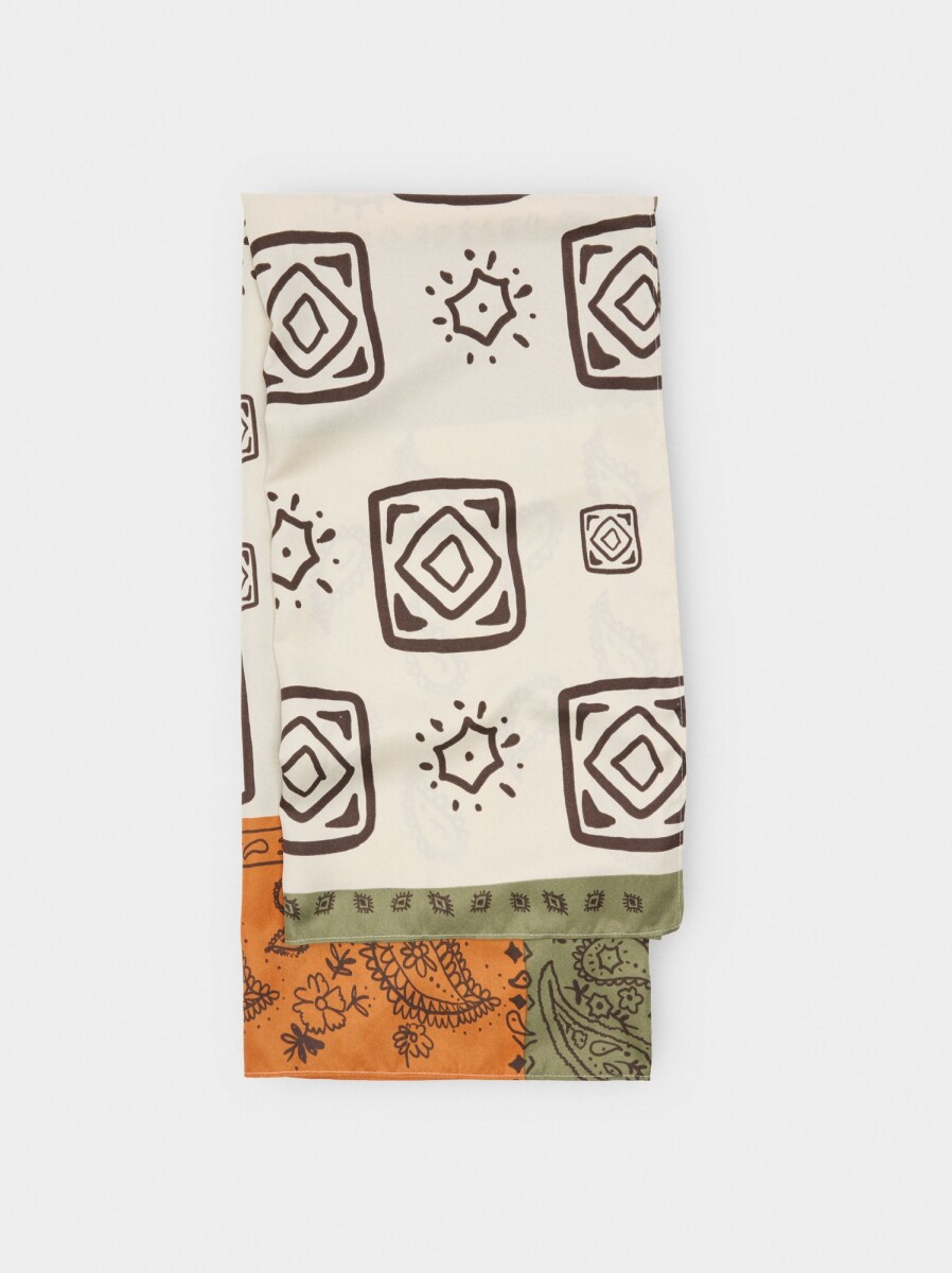 Pañuelo Con Estampado - multicolor 