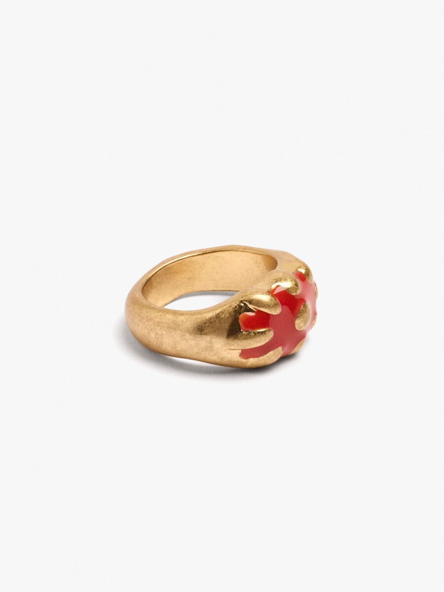 Anillo Con Detalle De Color rosa