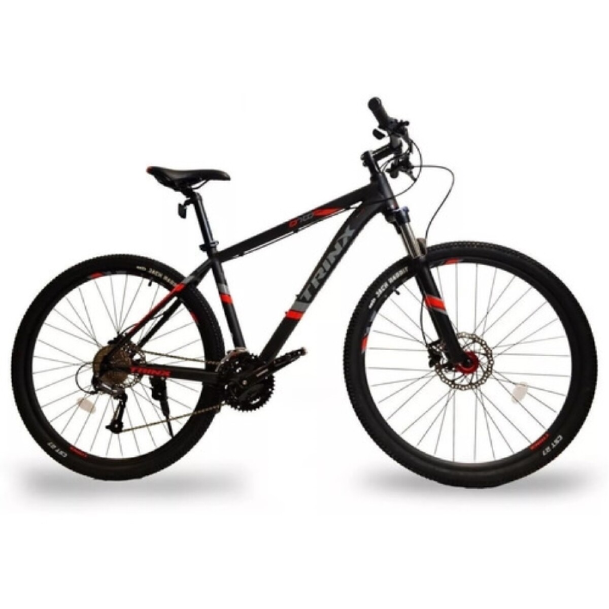 Bicicleta Trinx Mtb R.29 D700 Pro Dvr (con Bloqueo) - Negro/gris/rojo 