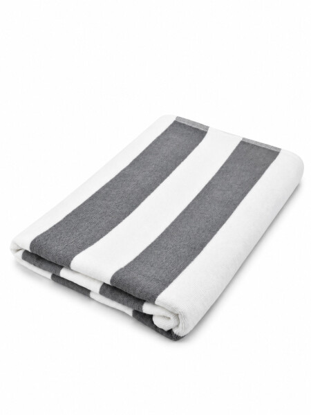 TOALLA IBIZA RAYAS GRIS