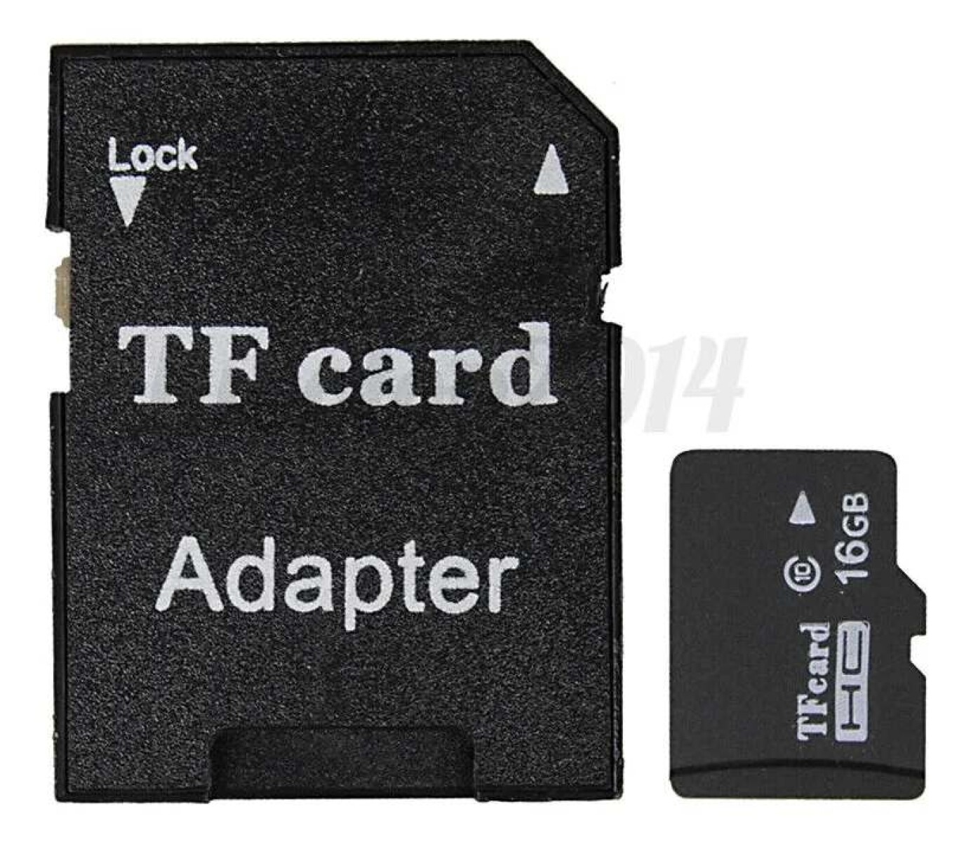 Tarjeta Memoria Micro SD 16GB Goldtech Clase 10 + Adaptador - Color Negro 