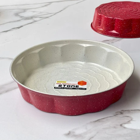 Molde Stone Cake Pan  Aluminio (antiadherente) Medidas: Ø 28cm x Alto 6cm Molde Stone Cake Pan  Aluminio (antiadherente) Medidas: Ø 28cm x Alto 6cm