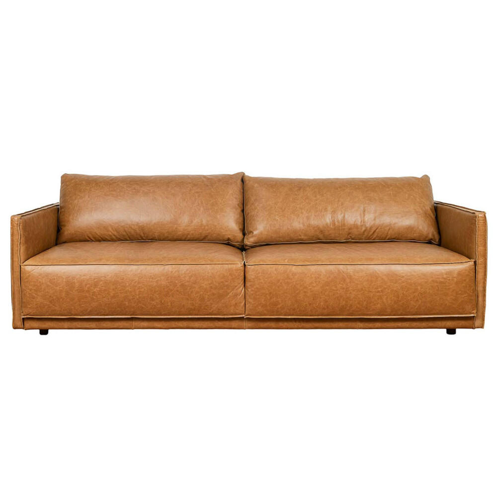 SILLÓN CUERO-100-NATURAL MARRON ROMEO CAMEL