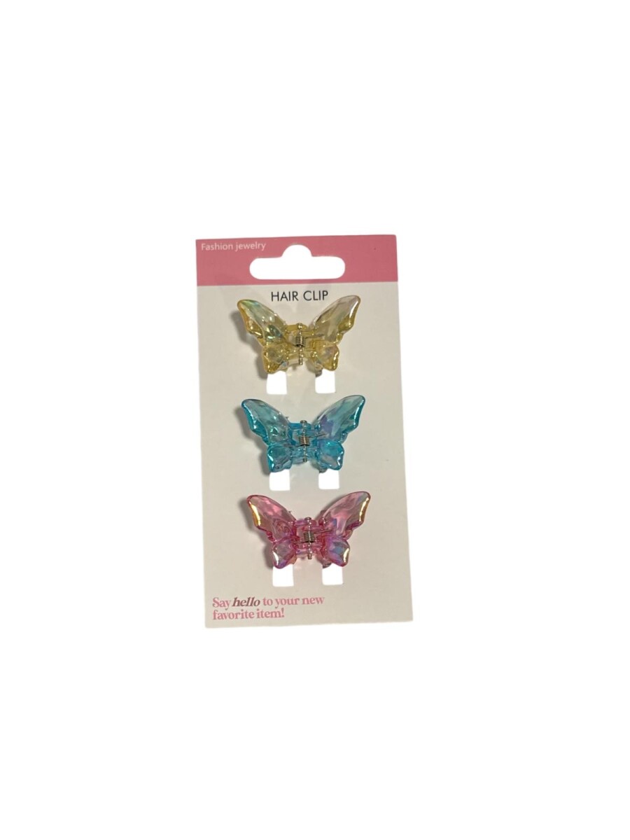 Pinza Mariposa x 3 - Diseño 1 