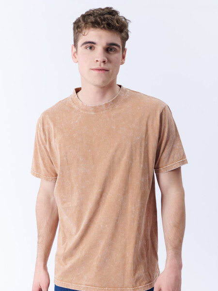 Remera lavada Beige Oscuro