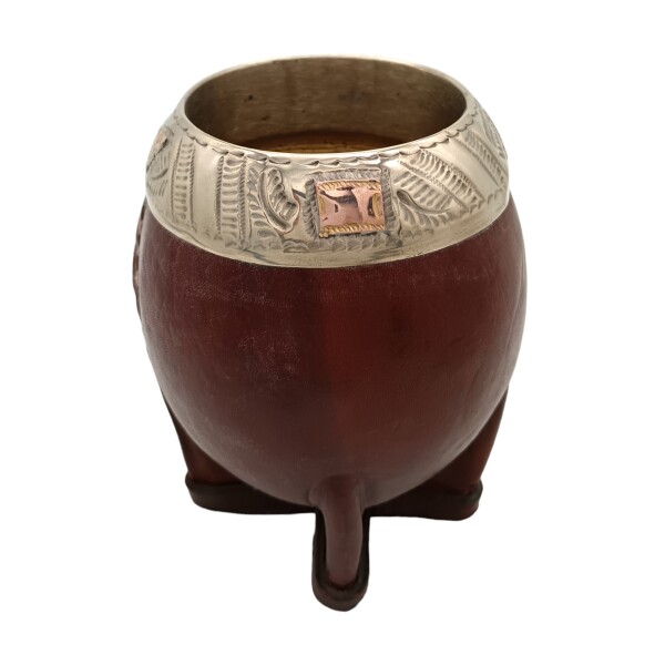 MATE TORPEDO PLATA Y ORO 12 Marrónuniforme