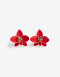 Aros Colgantes Largos Color Aros Colgantes Largos, Primavera - Rojo Medio