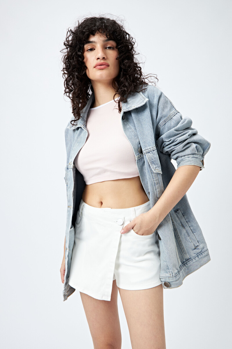 SHORT TORINA - Blanco 