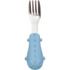 Set cubiertos metal silicona BUBA celeste