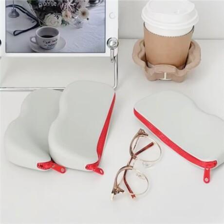 Estuche para lentes de silicona Blanco