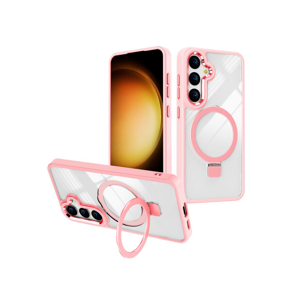 Protector Samsung Galaxy S24 Plus con soporte color rosa Protector Samsung Galaxy S24 Plus Con Soporte Color Rosa
