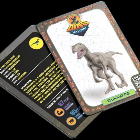 Dinosaurio Realidad Aumentada Ar Dino y Kit Paleontología VELOCIRAPTOR