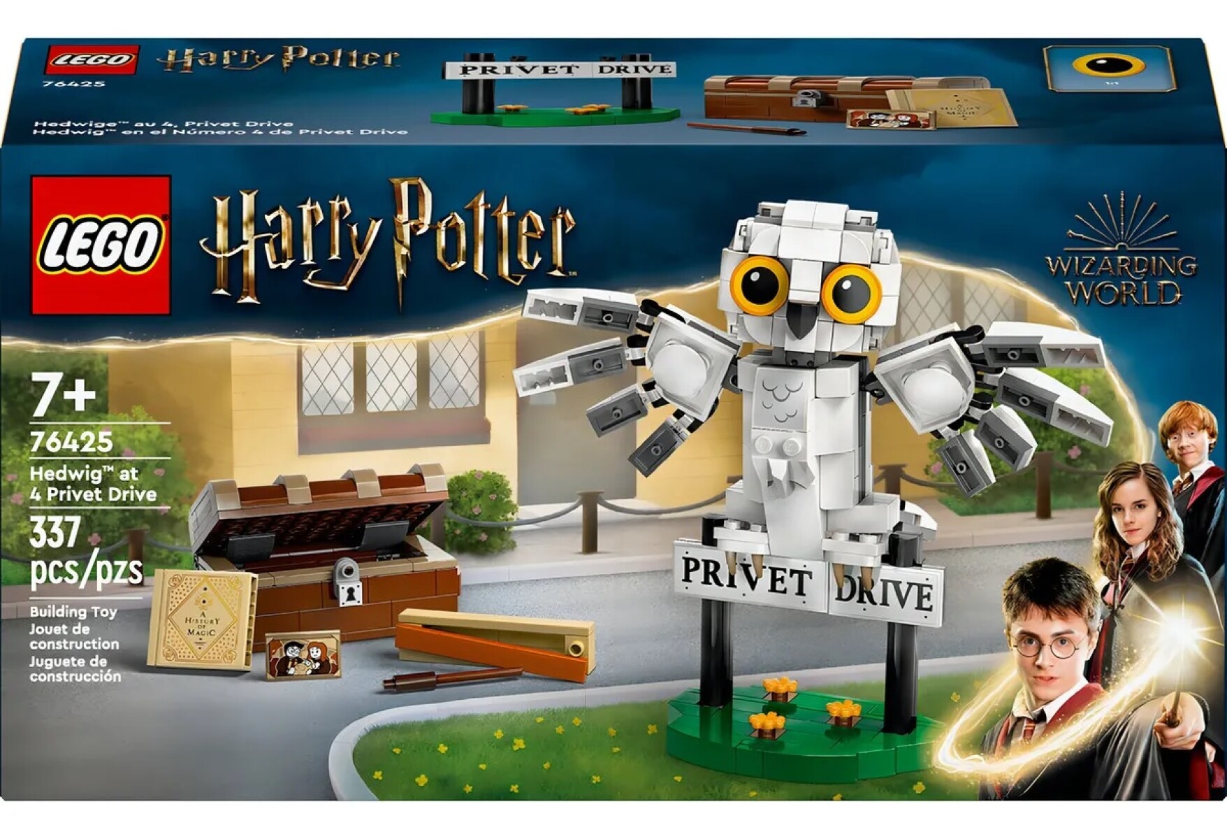 Lego 76425 - Harry Potter Hedwig En El Número 4 De Privet Drive 