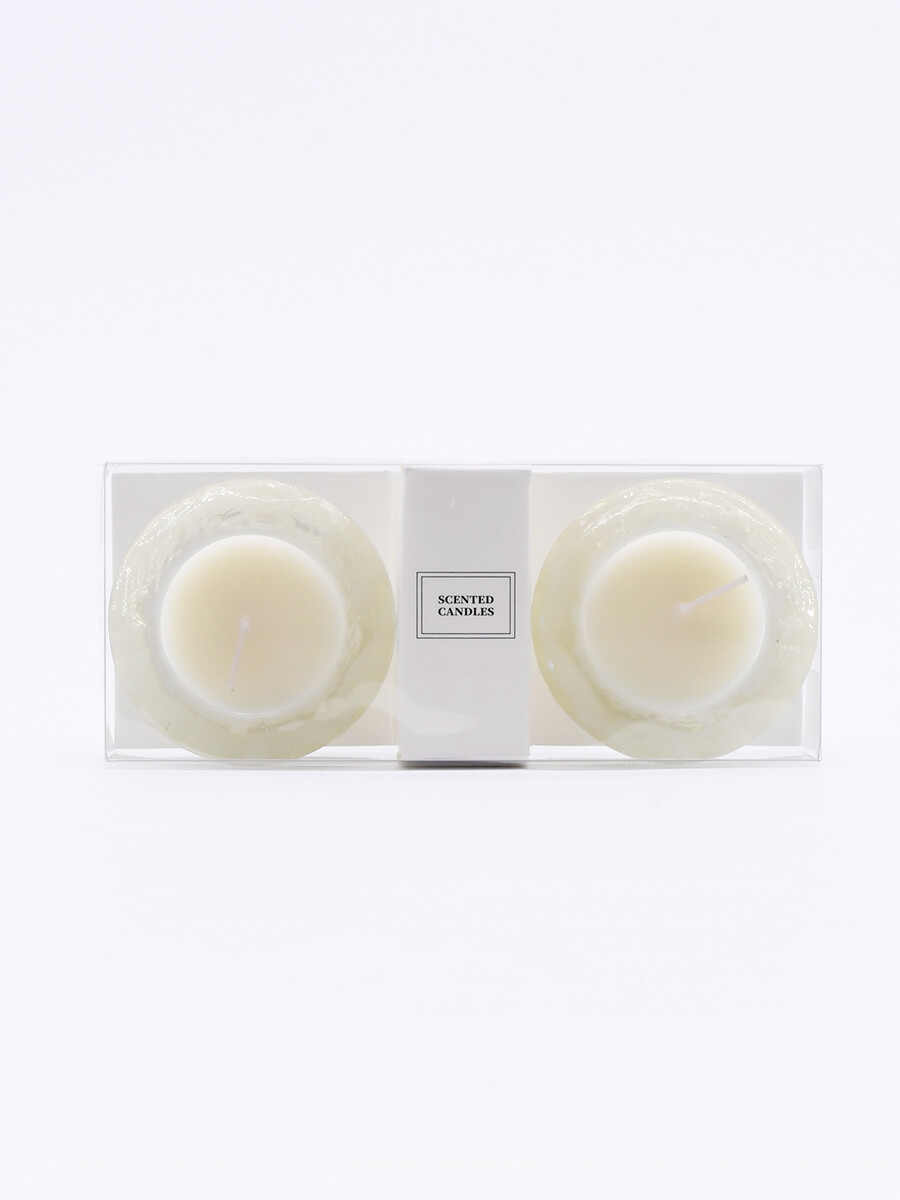SET DE VELAS VAINILLA - BLANCO 