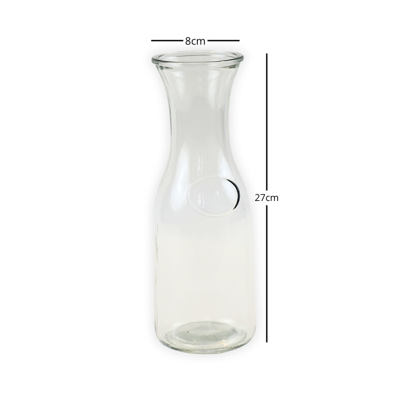 Decantador vidrio 1 lt TRANSPARENTE