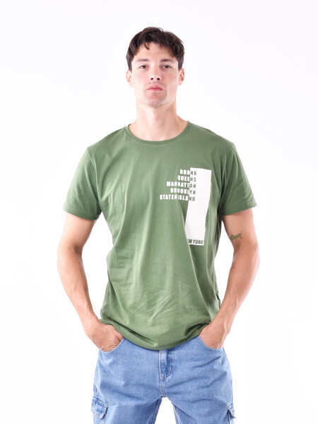 REMERA BRONX VERDE (V)