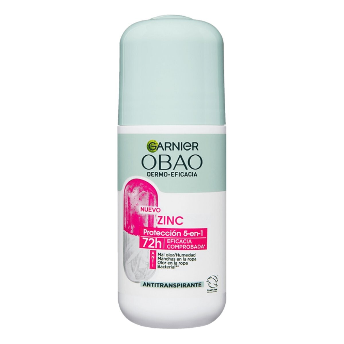 Desodorante roll on Obao dermo-eficacia zinc protección 5 en 1 65g 