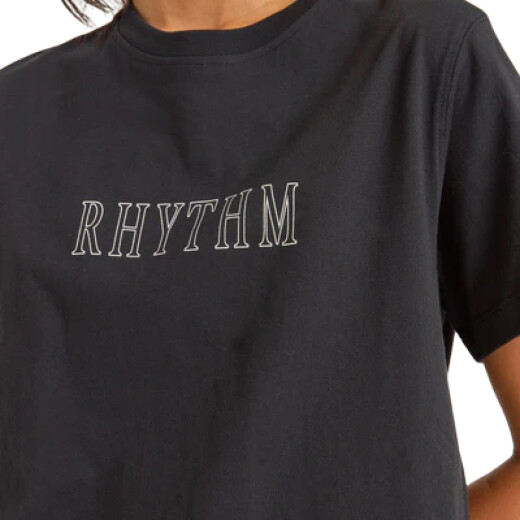 Remera Rhythm Flagship Boyfriend - Negro Remera Rhythm Flagship Boyfriend - Negro