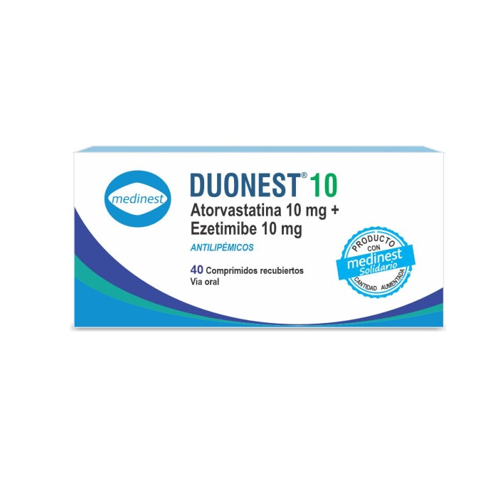 DUONEST 10 MG CJ X 40 COMP. única