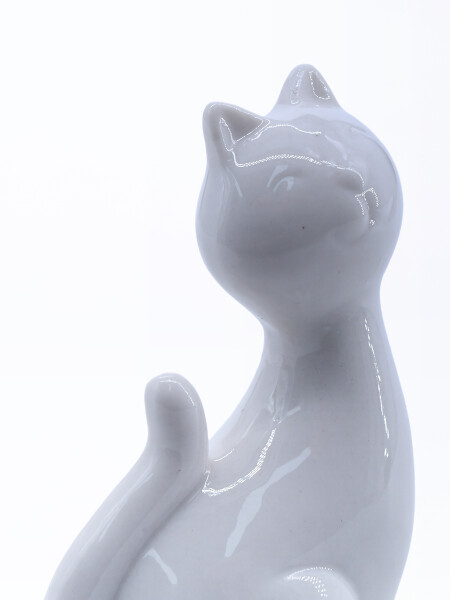 ESCULTURA GATITO BLANCO