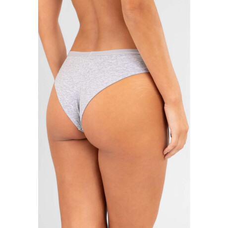 Bikini cotton Gris melange