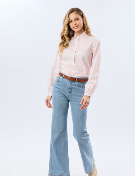 PANTALÓN DE JEAN WIDE LEG Celeste