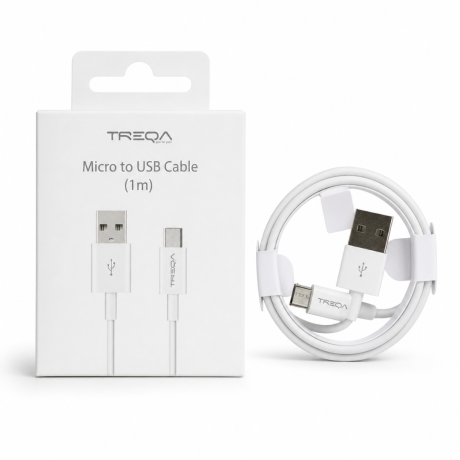 CABLE MICRO USB A USB A 1M TREQA CABLE MICRO USB A USB A 1M TREQA