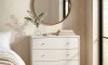 Cómoda Jasper 3 cajones White Gloss Gold