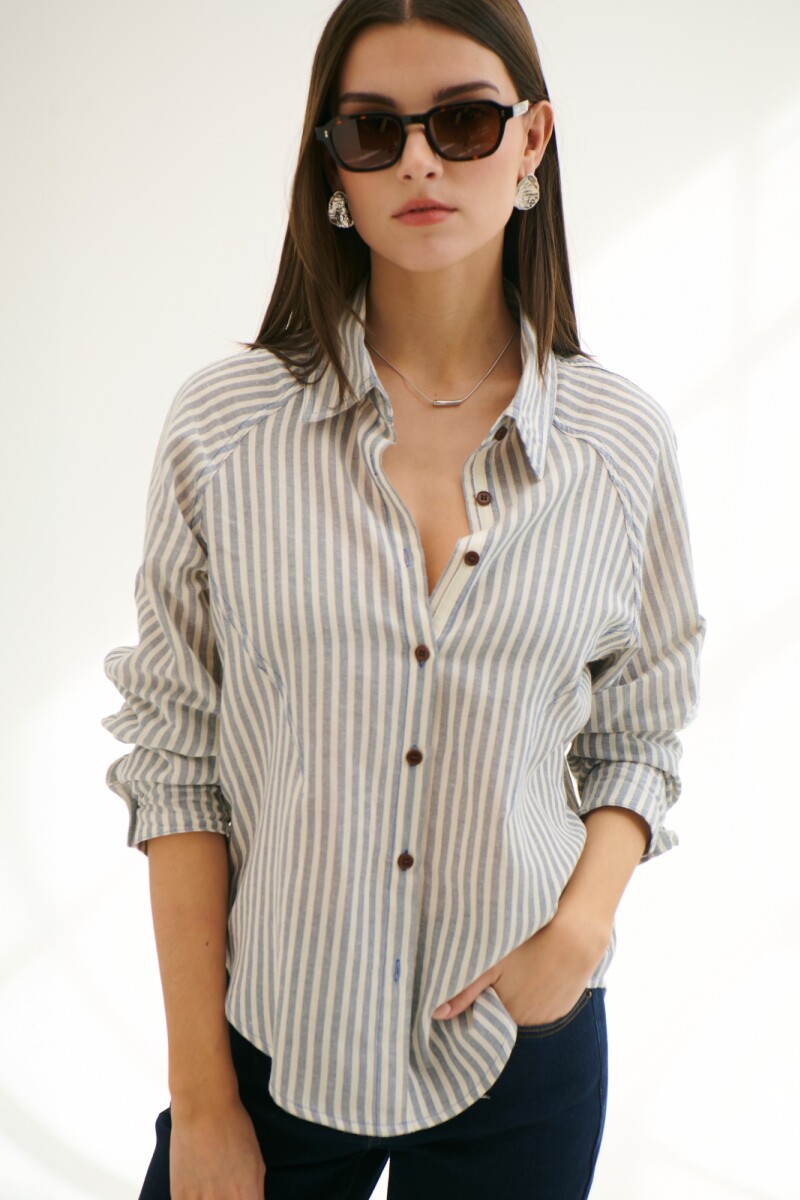 CAMISA BRUNA AZUL