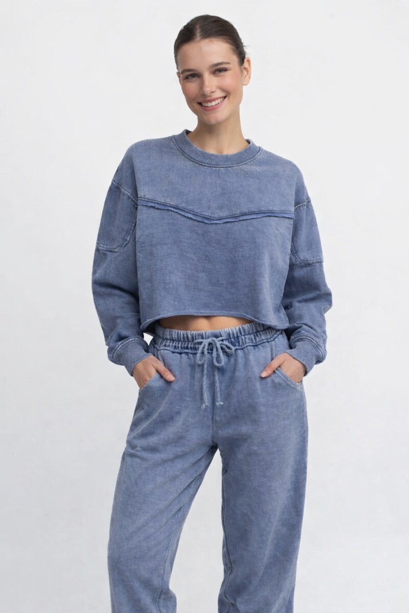 BUZO CAELIRA - AZUL PIEDRA 