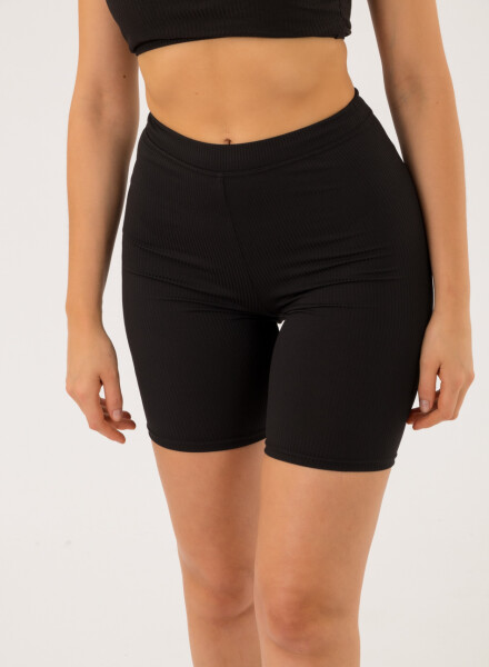 Biker teffi textura rib Negro
