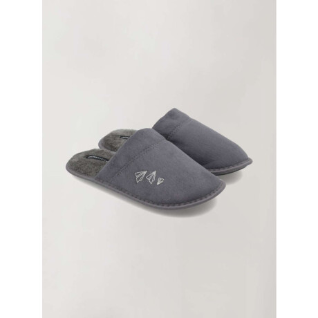 Pantufla plane Gris oscuro