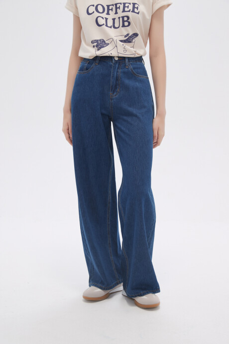 Pantalon Levannia Azul Medio