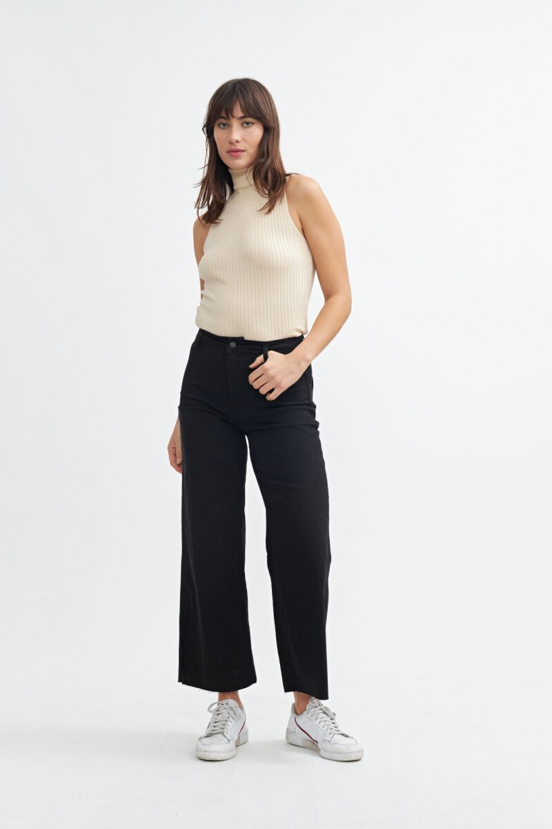 Jean wide leg - Mujer NEGRO