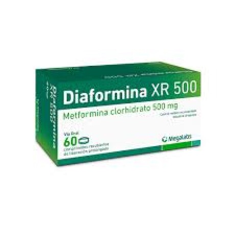Diaformina Xr 500 Mg 60 Comprimidos | Tratamiento Prolongado Diaformina Xr 500 Mg 60 Comprimidos LP