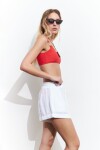Short texture blanco