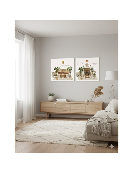 CUADRO CANVAS 40x40cm HAPPY PLACE CUADRO CANVAS 40x40cm HAPPY PLACE