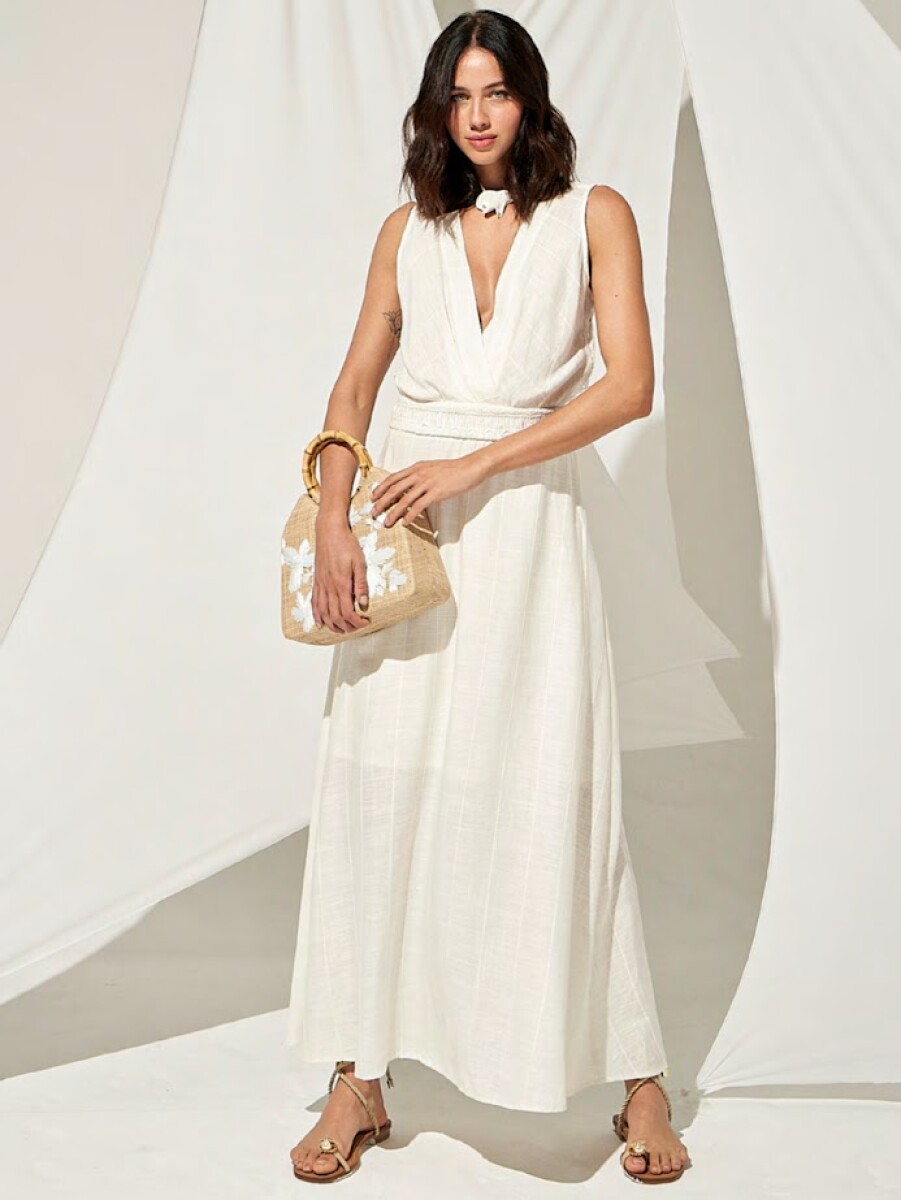VESTIDO LINO SOHO - Blanco 