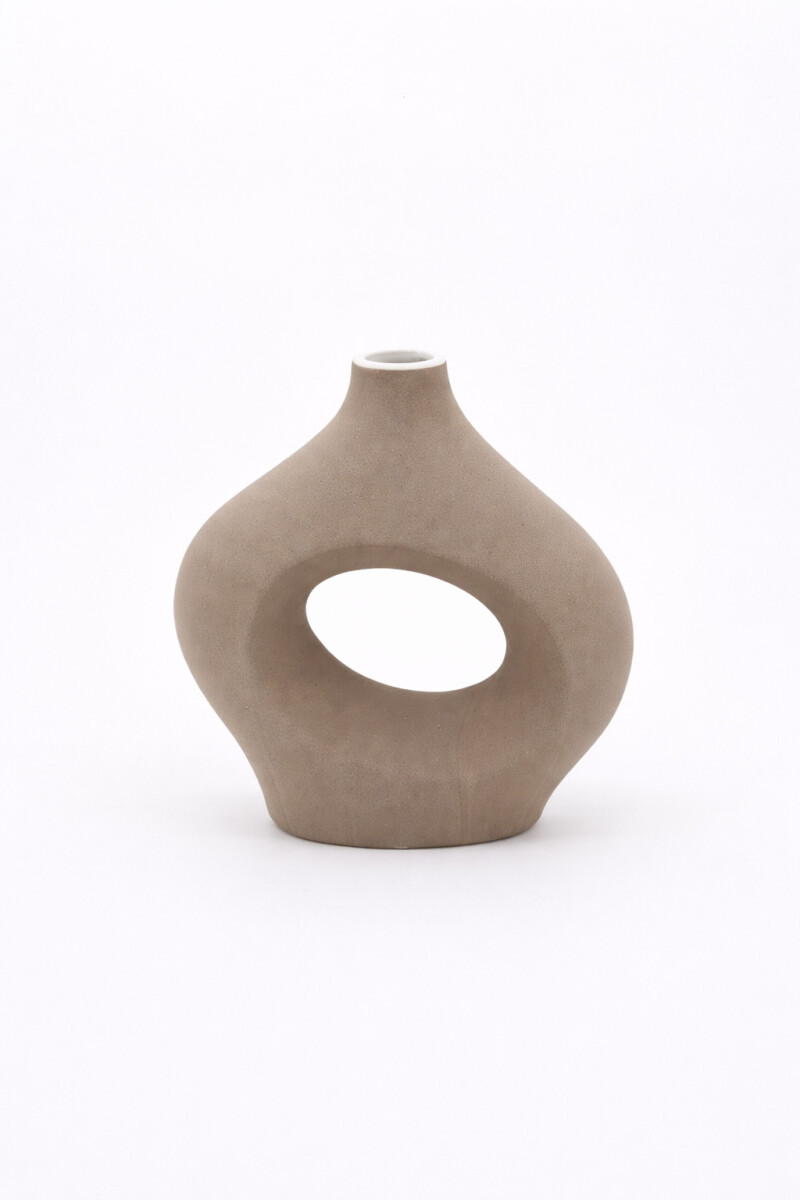 JARRON OUI II CERAMICA - GRIS 